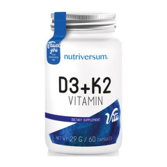 Nutriversum Vita D3 + K2 Vitamin 60 Caps