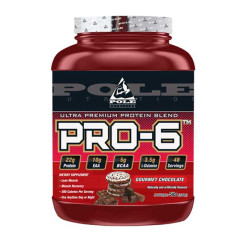 Pole Nutrition PRO-6 Protein Blend 5lbs - Gourmet Chocolate