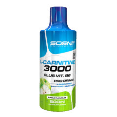 Scenit Nutrition L-Carnitine 3000 + Vitamin B6  500 ml - Apple
