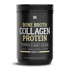 Sports Research Collagen + Bonebroth Protein Vanilla 30 Serving