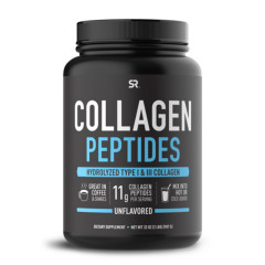 Sports Research Collogen Peptides Type I & III Unflavoured 1LB 40 Servings