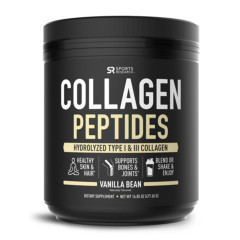 Sports Research Collagen Peptides Vanilla Bean 41 serving