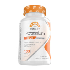 Sungift Nutrition Potassium 100Mg 100 Tabs