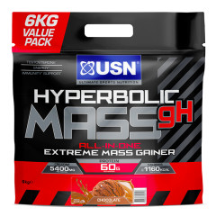 USN Hyperbolic Mass gH 6Kg Chocolate Bag Pack