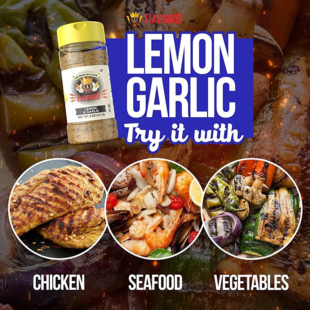 Buy Flavor God Lemon & Garlic Seasoning 141 g in Dubai, Abu Dhabi