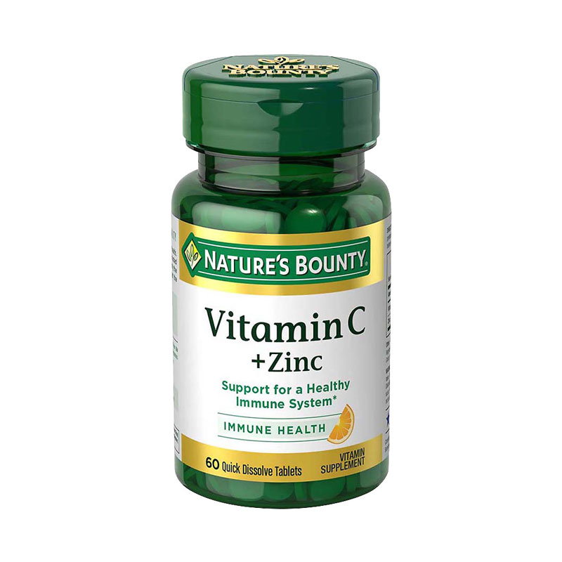 Natures Bounty Vitamin C Plus Zinc (60 Tabs)