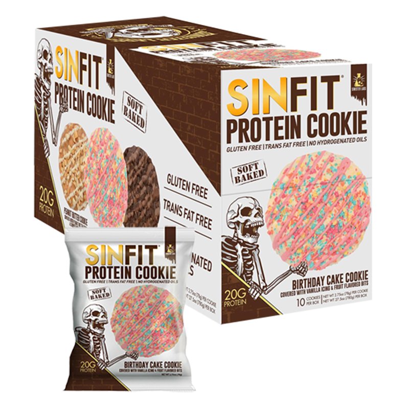 Buy Sinister Labs Protein Cookie 20 gm Birthday Cake in Dubai, Abu