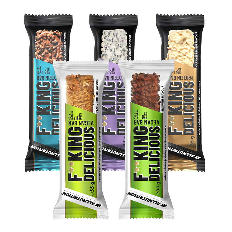 All Nutrition Fitking Delicious Protein Bar 55G x 12 Bars