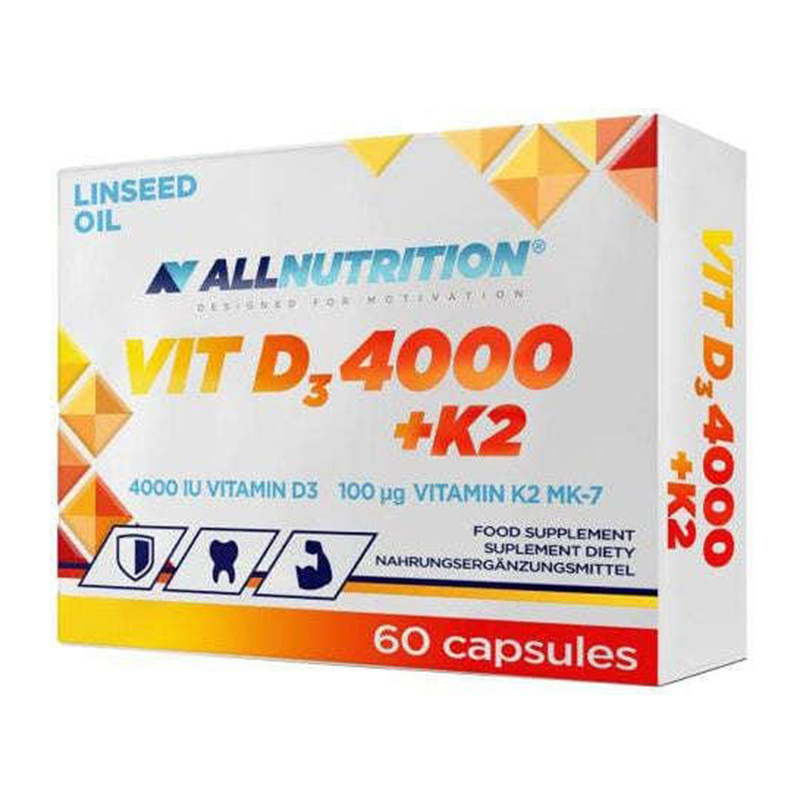 All Nutrition Vitamin D3 4000 + K2 60 Capsule