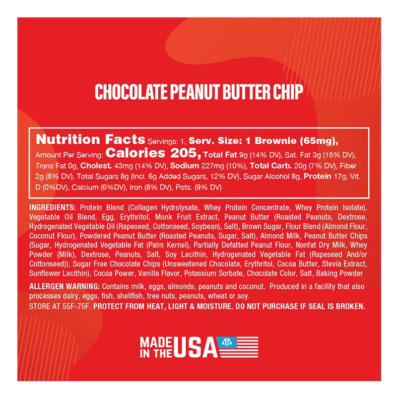 Buy AP Regimen PrimeBites Protein Brownies Box of 12 Chocolate Peanut