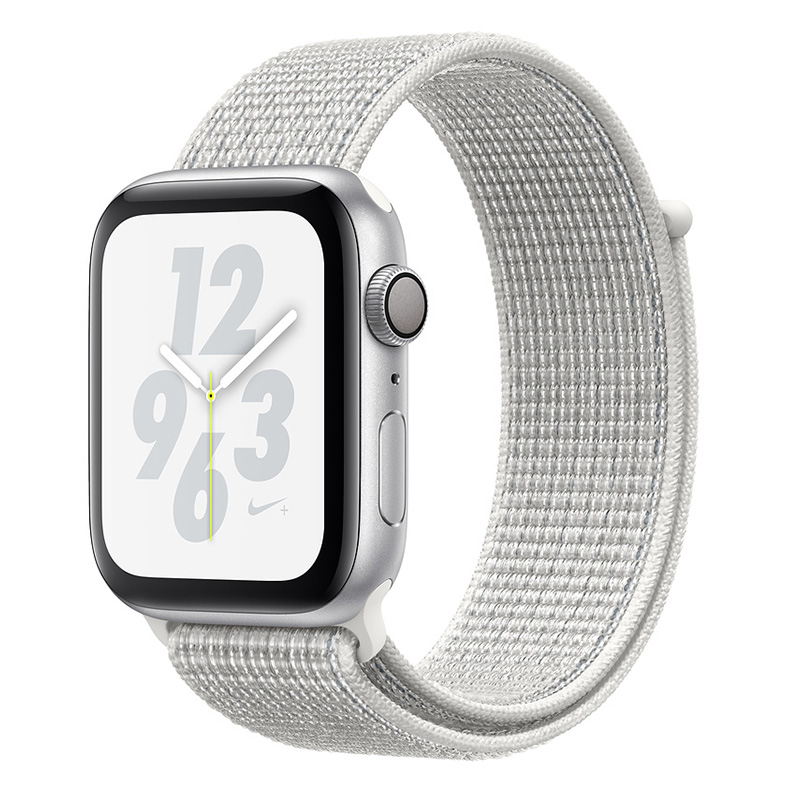 Apple Watch Nike+ Series 4 40mm GPS Silver Aluminum Case with Summit White Nike Sport Loop