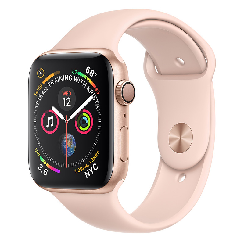 Apple Watch Series 4 GPS, 40mm Gold Aluminum Case With Pink Sand Sport Band