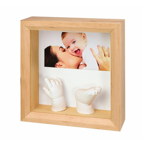 Baby Art Photo Sculpture Frame Natural