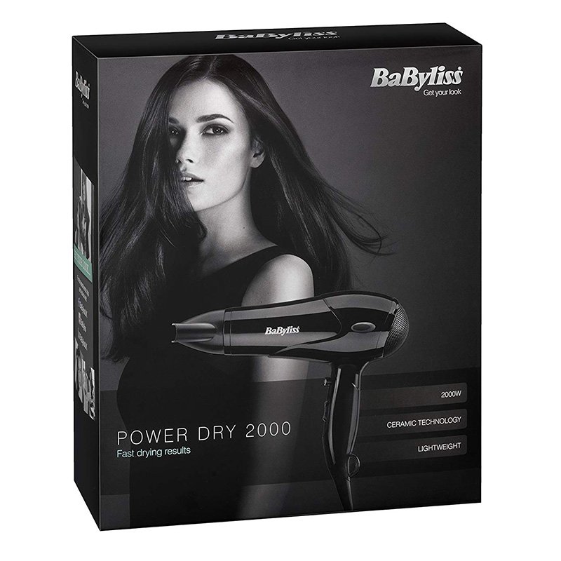 Buy Babyliss 2000w Compact Cool Shot 3 Heat Speeds Nozzle Dryer in