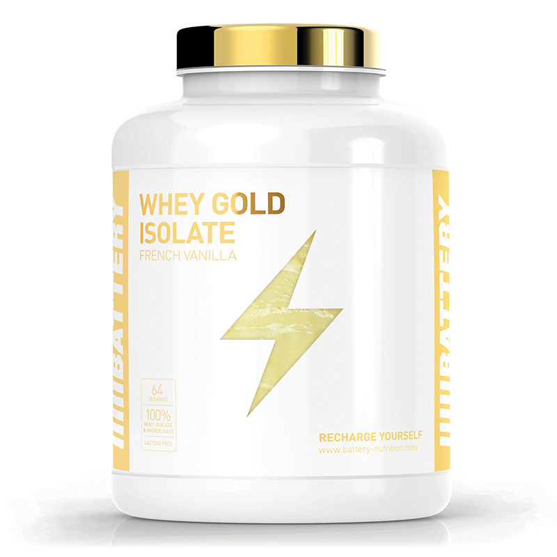 Battery Nutrition Whey Gold Isolate 4 Lbs