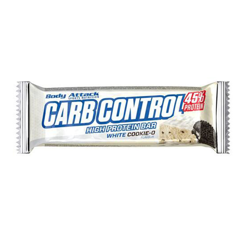 Body Attack Carb Control Protein Bar 100 G 15Pcs - White Cookie