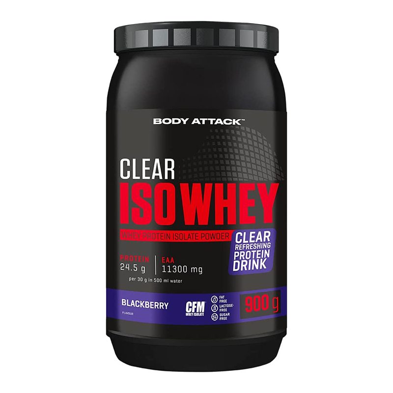 Body Attack Clear ISO Whey 900 g - Blackberry
