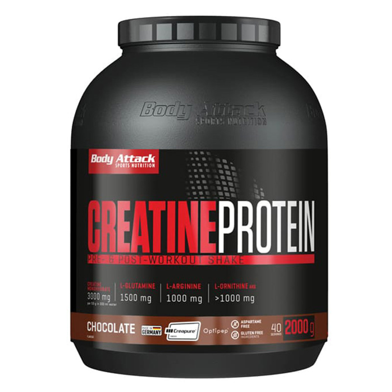 Body Attack Creatine Protein 2000 g Flavored