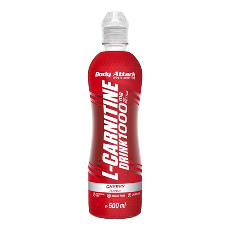 Body Attack L-Carnitine Drink 500ml 10 Pc in Box - Cherry