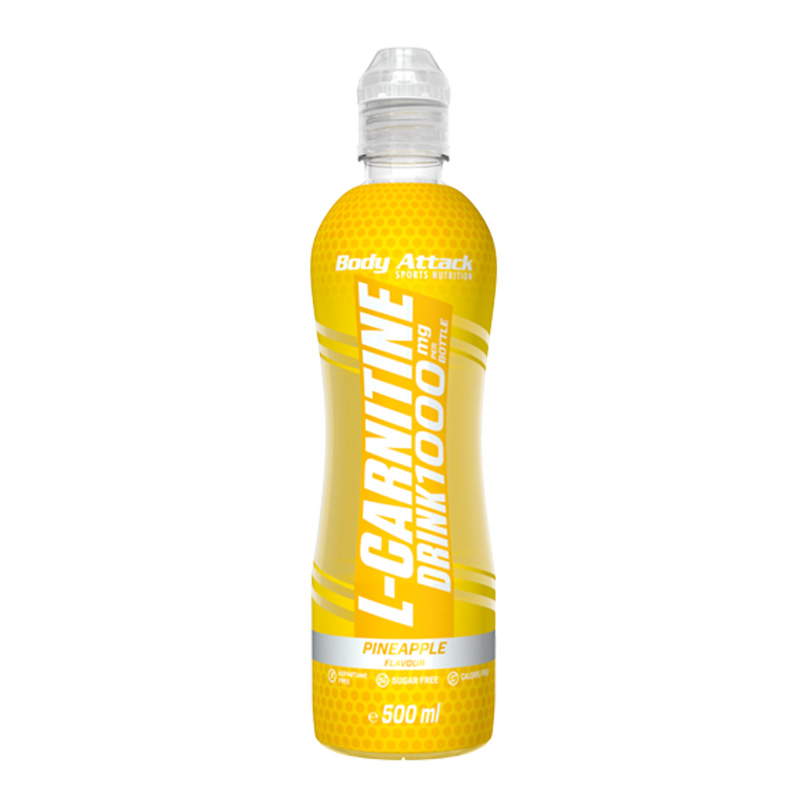 Body Attack L-Carnitine Drink 500ml 10 Pc in Box - Pineapple