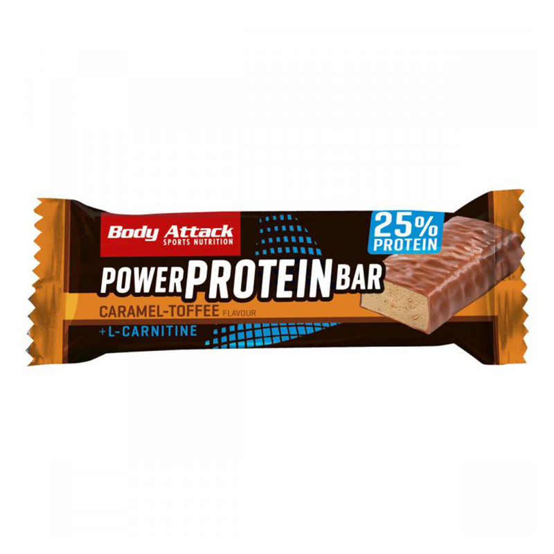 Body Attack Power Protein Bar 35 G 15 Bars in Box - Caramel Toffee