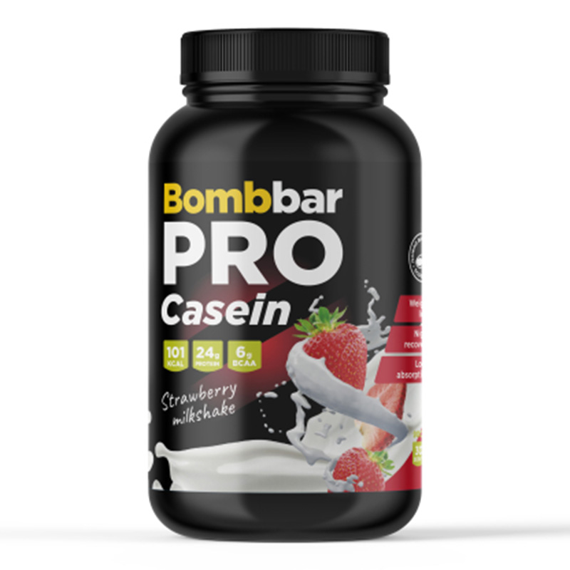 Bombbar Casein Protein Pro 900 G - Strawberry Milkshake