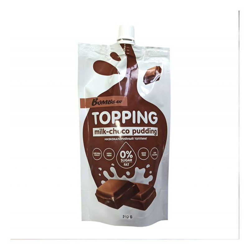 Bombbar Topping Milk Chocolate Pudding 1x10 Packs