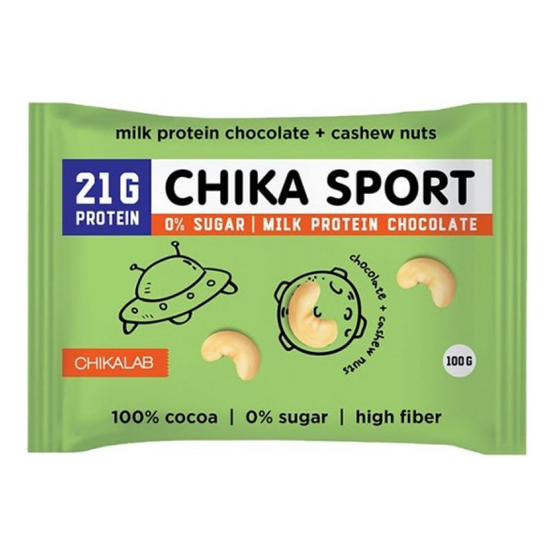 Chika Sport Protein Chocolate with Cashew 1x4