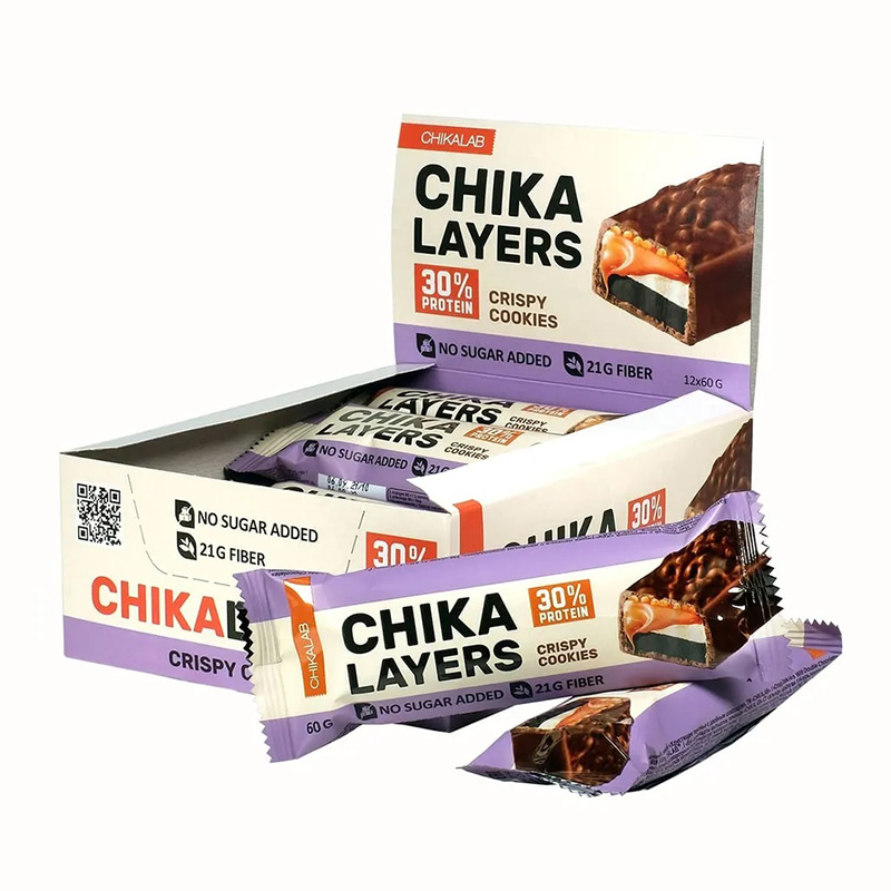 Chikalab Chika Layers Protein Bars Crispy Cookies 60g x 20 in Box