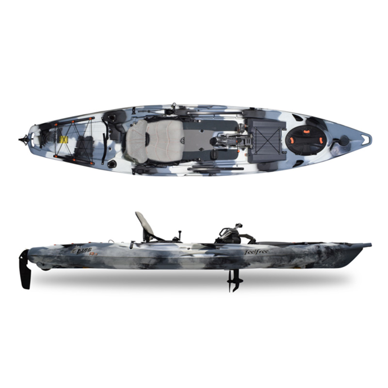FeelFree LURE 13.5 with Rudder Fishing Winter Camo Kayak