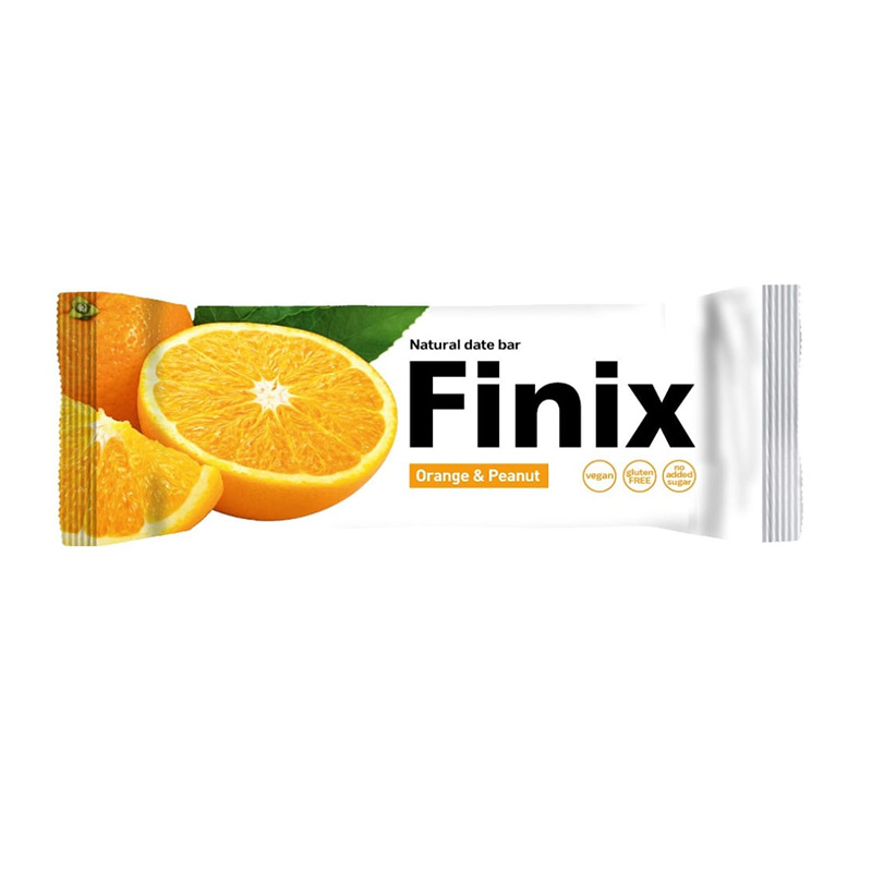 Finix Date Bar 30 G 24 Pcs in Box - Orange and Peanut
