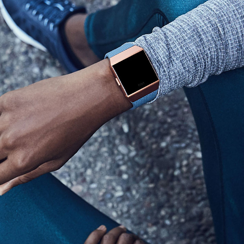 Buy Fitbit Ionic Watch HR, GPS Slate Blue with Burnt Orange online in ...