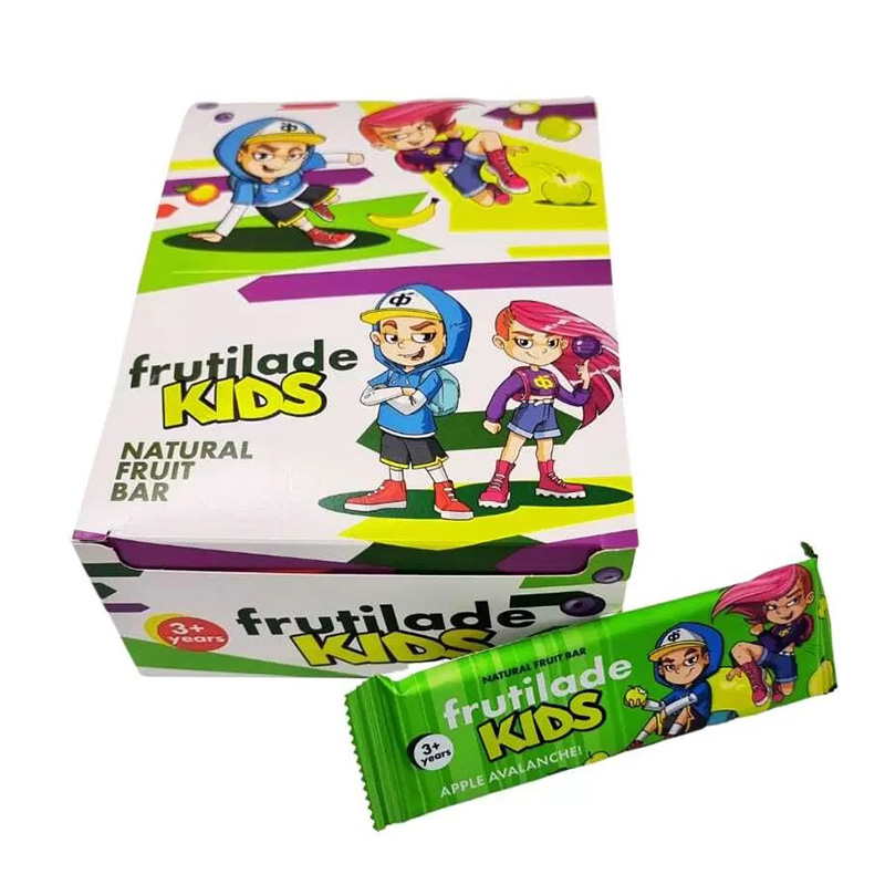 Fruitlade Kids Fruit Bar 25 G 24 Pcs in Box - Apple Avalanche