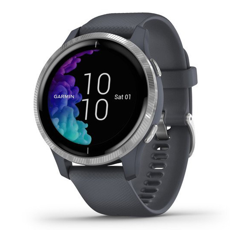 Garmin Venu Granite Blue With Silver Hardware (010-02173-04)