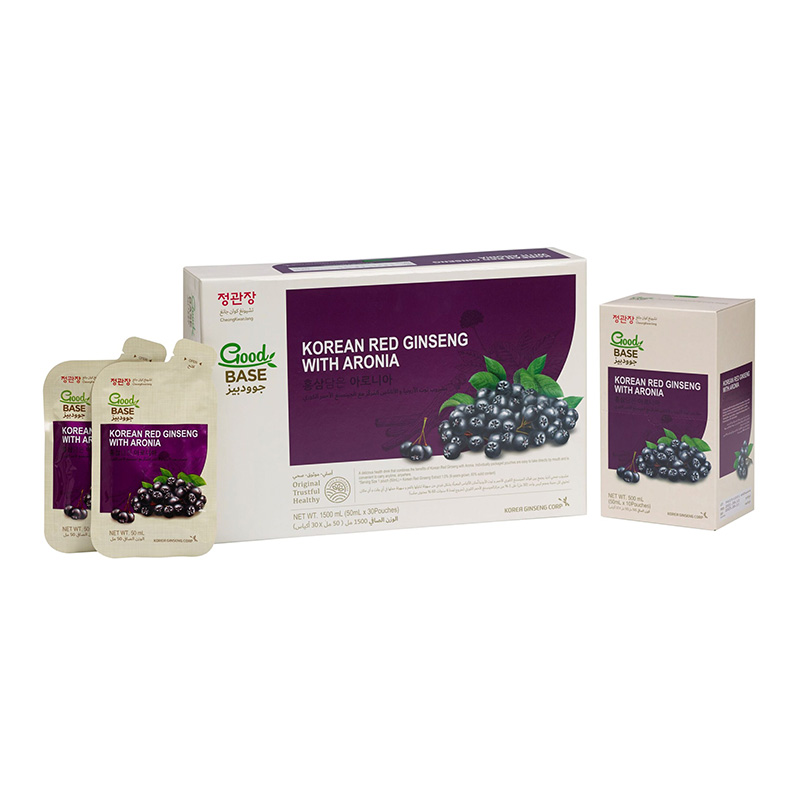 Good Base CKJ Aronia Drink with Korean Red Ginseng Box of 3