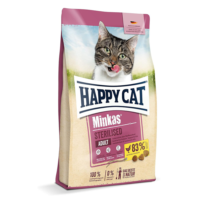 Happy Cat Minkas Sterilised Poultry 10 Kg