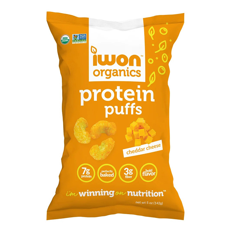IWON Organics Protein Puffs Cheddar Cheese 141 g