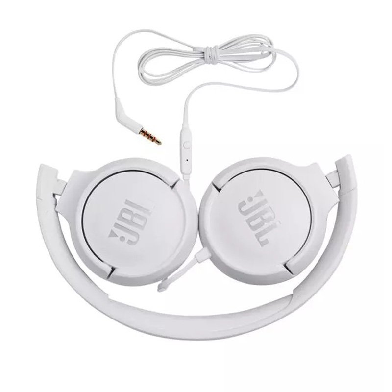 Buy JBL T500 Wired On Ear Headphone White in Dubai, Abu Dhabi