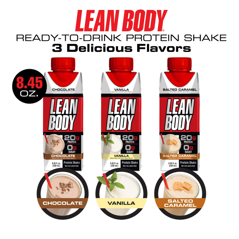 Labrada Lean Body Ready to Drink Tetra Pak 8.45oz 16 Bottle Case 4x4