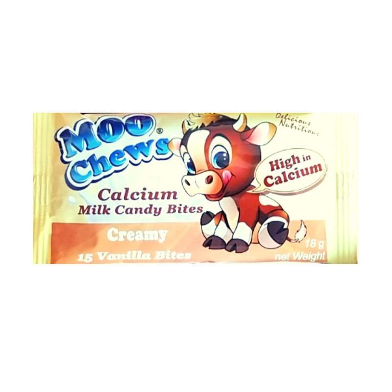 Moo Chews Calcium Milk Bites Pack of 12 - Vanilla Flavor Best Price in Dubai