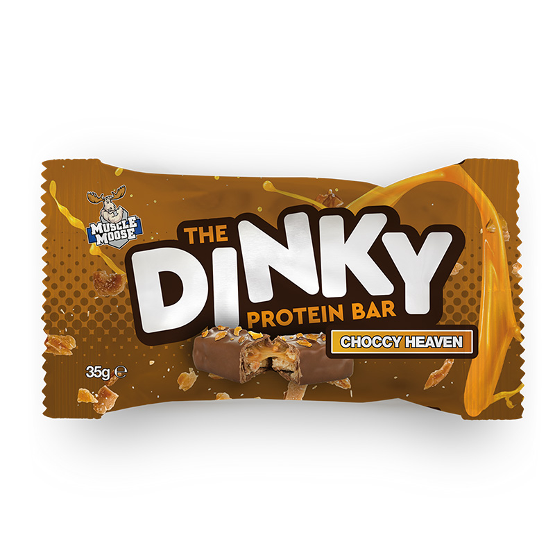 Muscle Moose The Dinky Protein Bar 35gm 1 Box of 12 Bars - Choccy Heaven