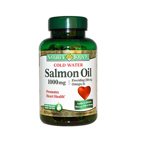 Natures Bounty Salmon Oil 1000 MG. S/G(120 Tabs)