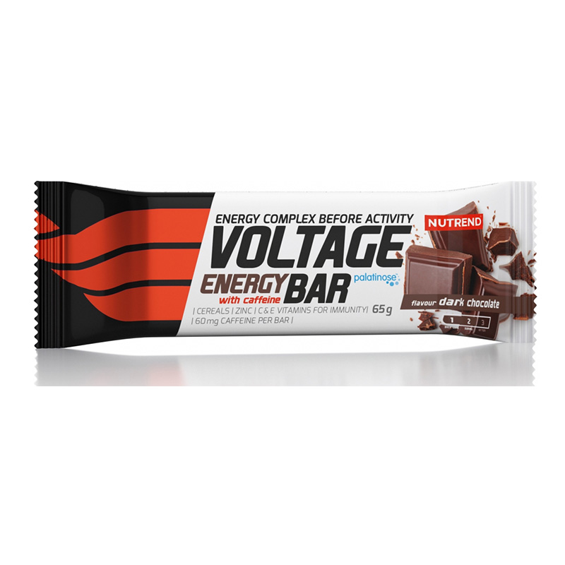 Nutrend Voltage Energy Bar With Caffeine 65 G - Dark Chocolate
