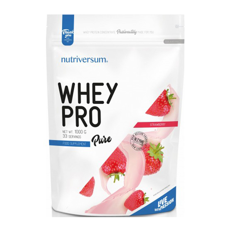 Nutriversum Pure Whey Pro 1000 G - Strawberry