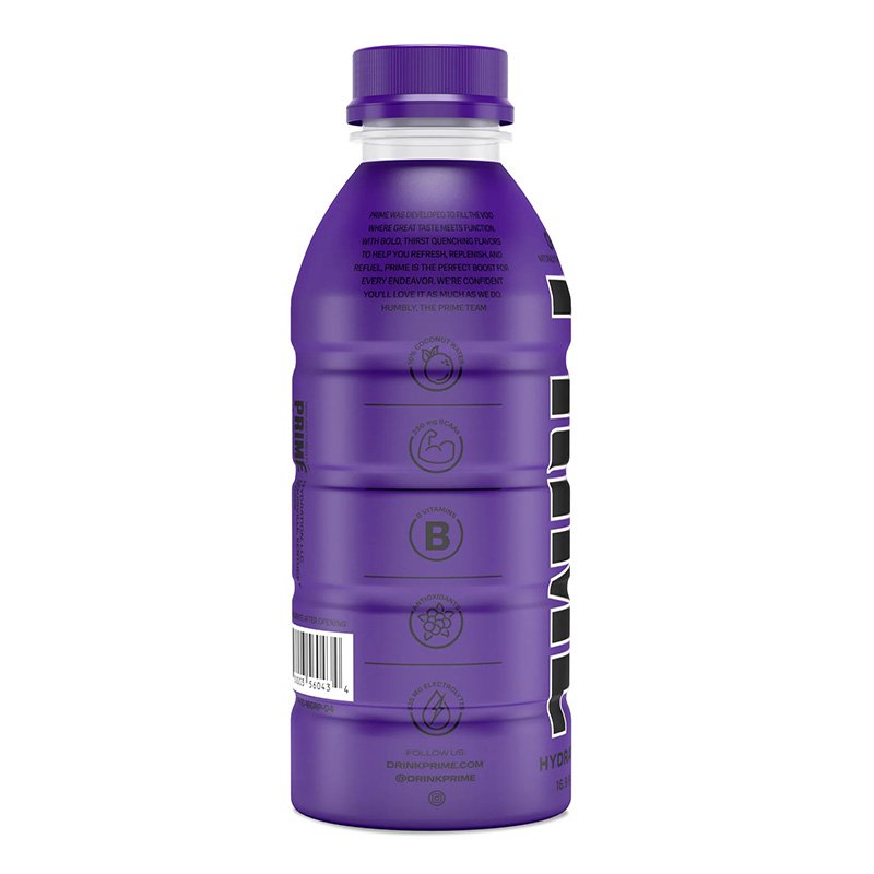 Buy Prime Hydration Drink 500 ml 12pc Box Grape in Dubai, Abu Dhabi, Sharjah, UAE By PRIME