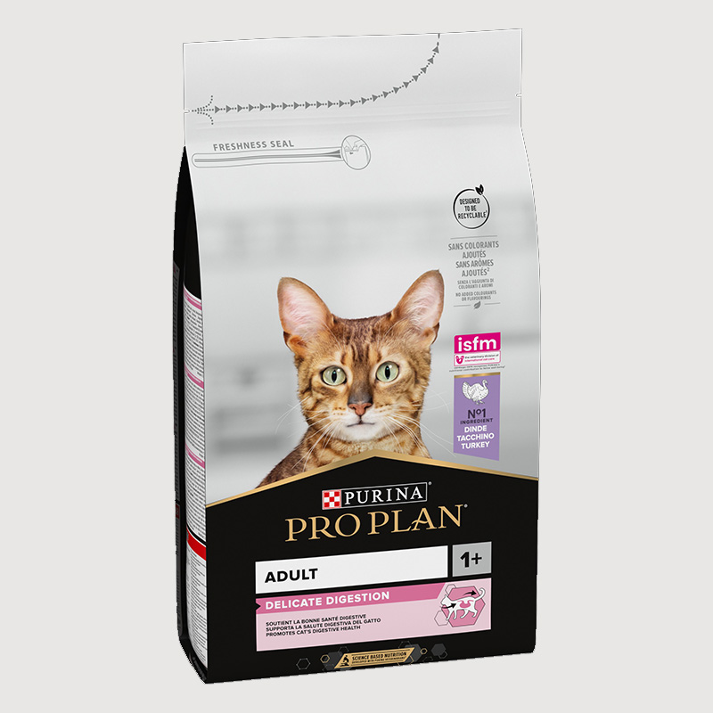 Purina Pro Plan Adult Delicate Digestion Dry Cat Food with Turkey 1.5 Kg