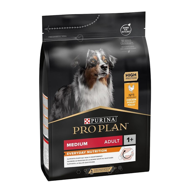 Purina Pro Plan Adult Dog Food Medium Every Day Nutrition Chicken 3 Kg