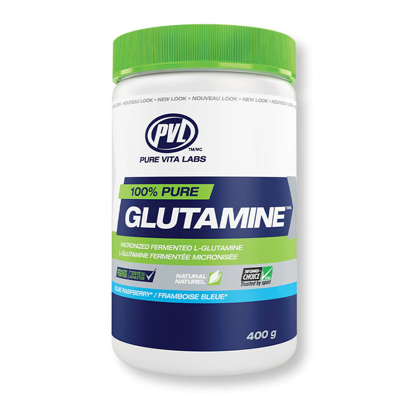 PVL 100% Pure Glutamine 400 G - Blue Raspberry