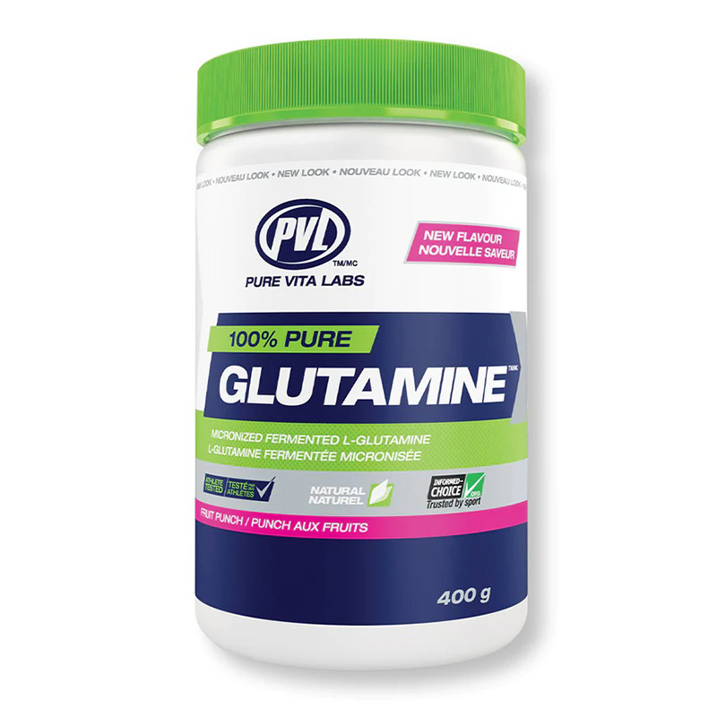 PVL 100% Pure Glutamine 400 G - Fruit Punch