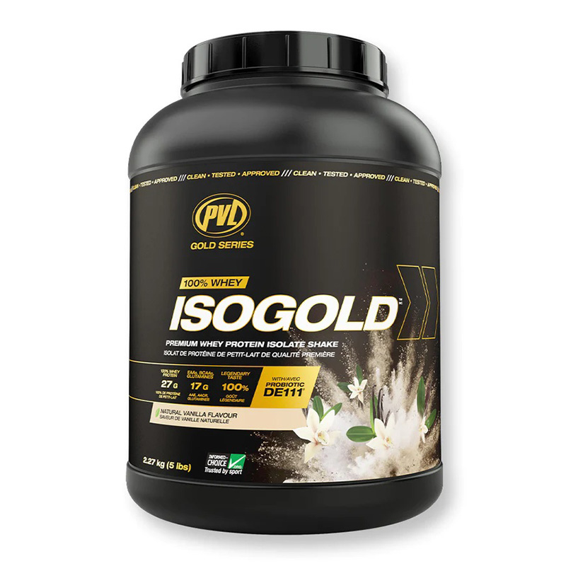 PVL Gold Series 100% Whey ISO Gold 2.27 KG - Natural Vanilla